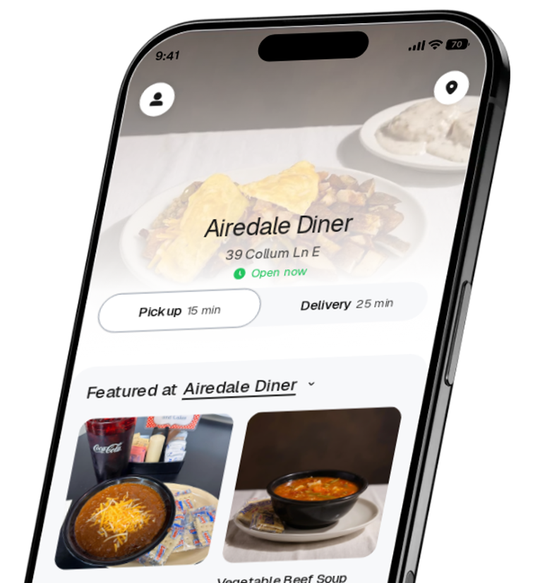 Airedale Diner app preview