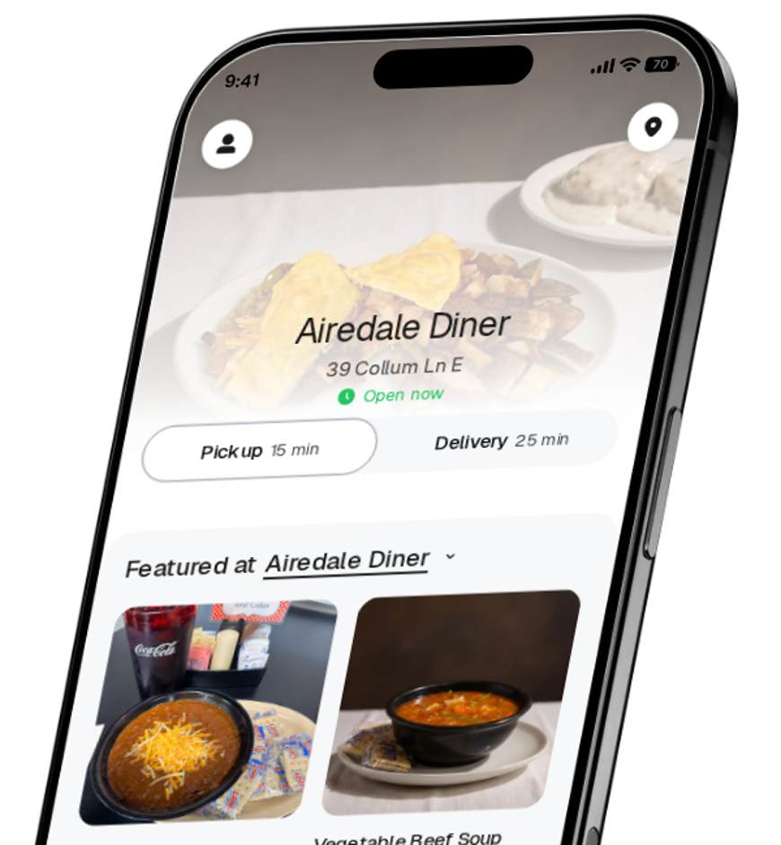 Airedale Diner app preview
