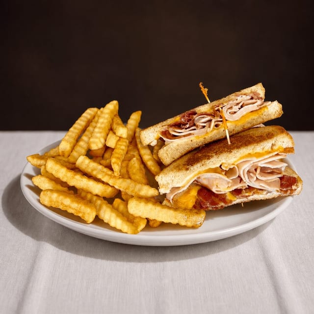 Turkey Bacon Melt Sandwich.